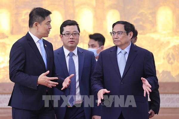 Thủ tướng Phạm Minh Chính tiếp Chủ tịch Quốc hội Singapore Tan Chuan-Jin