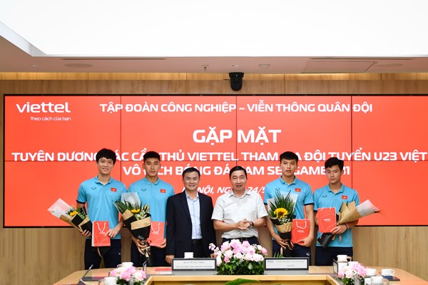 Viettel tuyên dương các cầu thủ U23 Việt Nam tại SEA Games 31