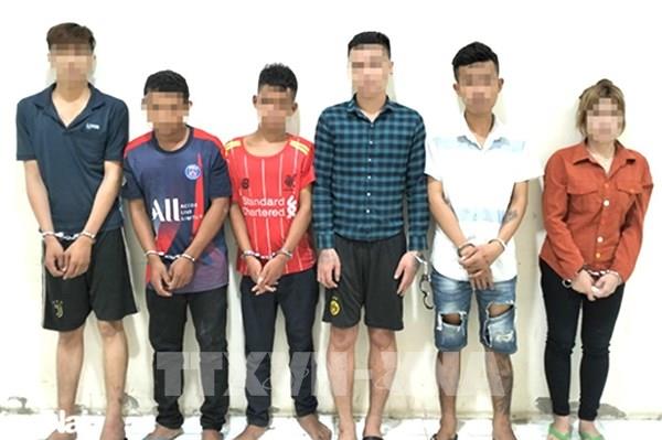 Tạm giữ hình sự 6 đối tượng cướp tài sản trong khu công nghiệp
