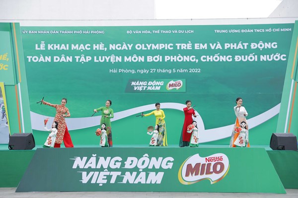 Nestlé MILO đồng hành cùng phong trào toàn dân tập luyện môn bơi