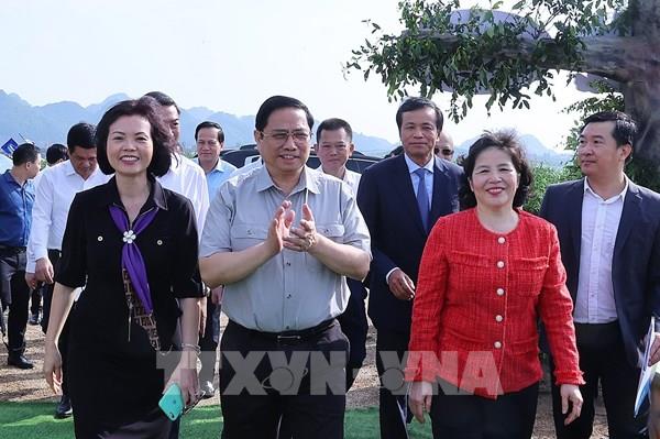 Thủ tướng Phạm Minh Chính dự lễ khởi công tổ hợp Thiên đường sữa Mộc Châu