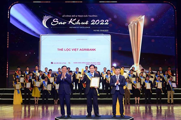 10 sản phẩm công nghệ Agribank đạt giải Sao Khuê