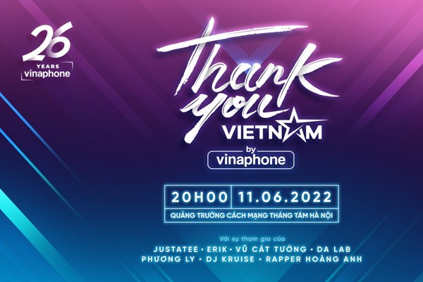 VinaPhone sắp tổ chức đại nhạc hội “Thanks you, Vienam”