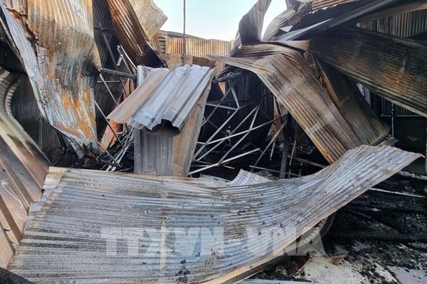 Cháy lớn thiệt hại 6 căn nhà ở thành phố Châu Đốc