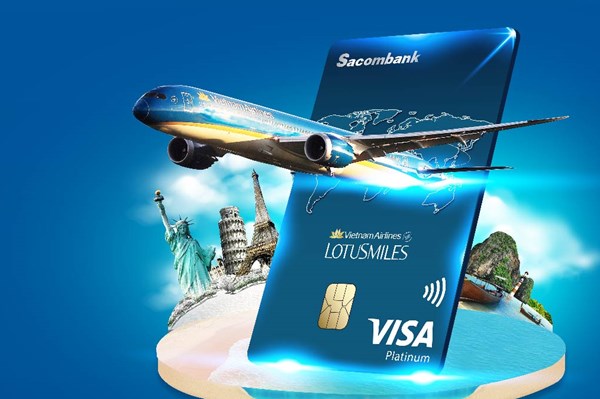 Nhiều ưu đãi cho khách hàng hiện hữu hoặc mở mới thẻ Sacombank Vietnam Airlines