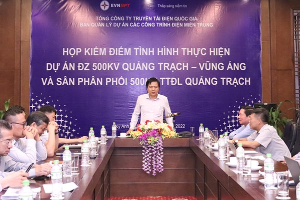 Tăng tốc hoàn thành Dự án đường dây 500kV mạch 3 đoạn Quảng Trạch – Vũng Áng