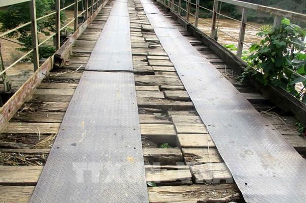 Nhiều cầu treo ở miền núi Thanh Hóa bị xuống cấp, hư hỏng