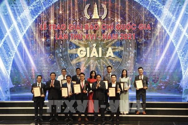 Lễ trao Giải Báo chí quốc gia lần thứ XVI- năm 2021: Ngày hội tôn vinh thành quả lao động sáng tạo của những người làm báo