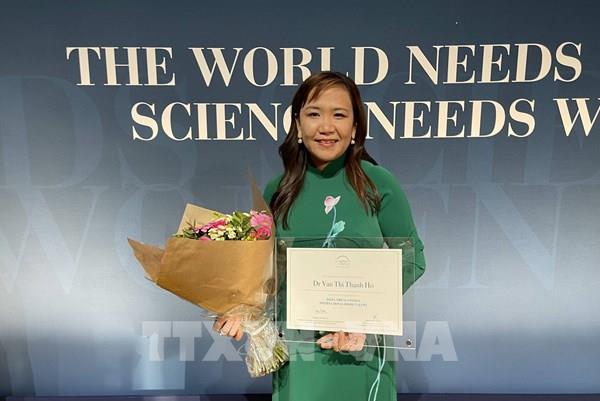 UNESCO tôn vinh nhà nữ khoa học trẻ Việt Nam Hồ Thị Thanh Vân