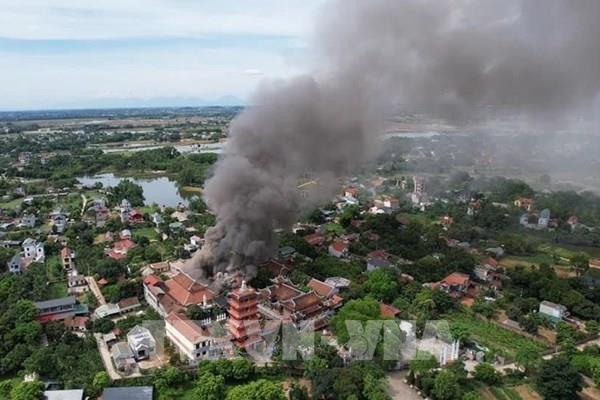 Hà Nội: Đề nghị điều tra, làm rõ nguyên nhân cháy chùa Hòa Phúc