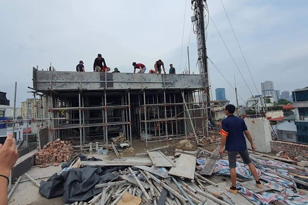 Hà Nội cưỡng chế công trình vi phạm trật tự xây dựng tại 121 đường Nguyễn Khang