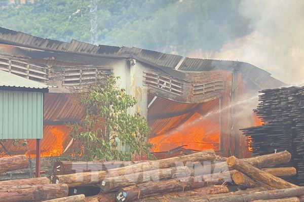 Lại xảy ra cháy lớn trong Khu công nghiệp Phú Tài (Bình Định)
