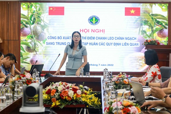 Công bố xuất khẩu thí điểm chanh leo chính ngạch sang Trung Quốc