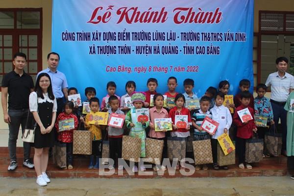 Quỹ Toyota Việt Nam bàn giao điểm trường Lũng Lâu, Cao Bằng