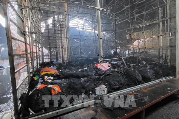 Cháy chợ Đọi Xá gây thiệt hại lớn