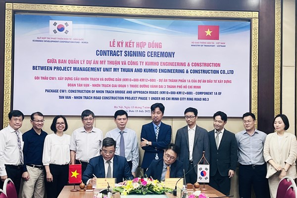 Ký hợp đồng thi công cầu Nhơn Trạch thuộc Vành đai 3 Tp. Hồ Chí Minh