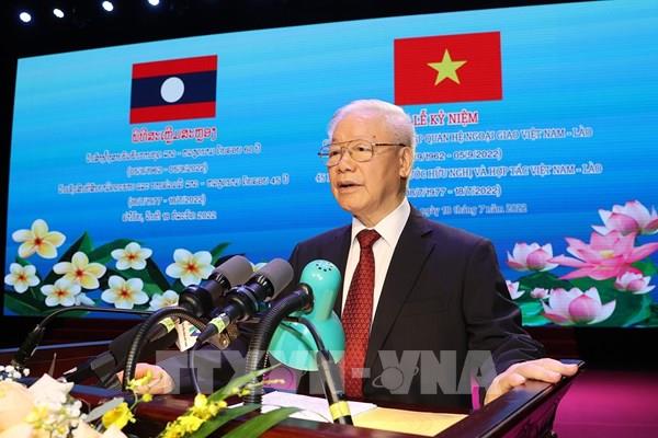 Dư luận Lào đánh giá cao phát biểu của Tổng Bí thư Nguyễn Phú Trọng về quan hệ hai nước