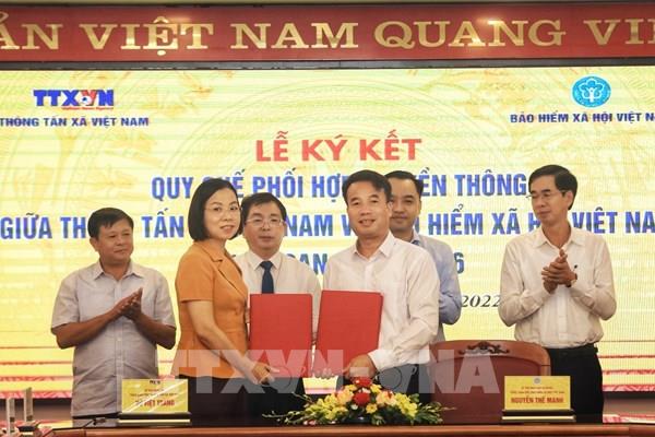 TTXVN và BHXH Việt Nam phối hợp truyền thông chính sách giai đoạn 2022-2026