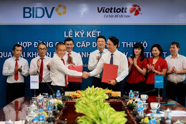 BIDV và Vietlott ký hợp đồng dịch vụ thu hộ qua tài khoản định danh