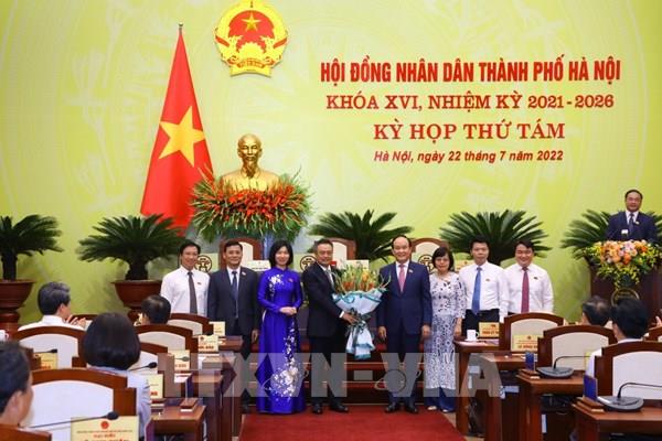Phê chuẩn Chủ tịch Ủy ban nhân dân thành phố Hà Nội và Phó Chủ tịch Ủy ban nhân dân tỉnh Thái Nguyên