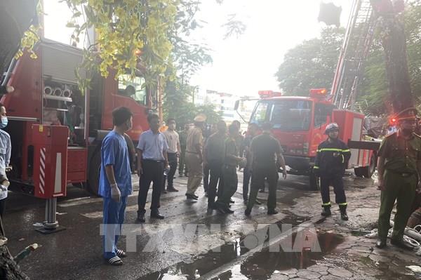 Cháy lớn tại quận Cầu Giấy, 3 chiến sỹ Cảnh sát hy sinh