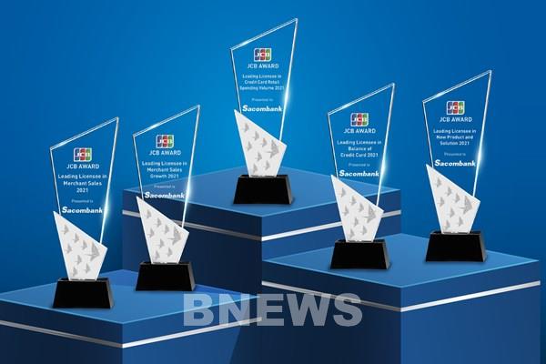 Sacombank は、新しいソリューションと JCB カード ビジネスで 5 つの主要な賞を受賞しました。
