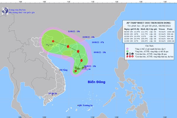 Dự báo thời tiết: Khoảng 60-70% khả năng áp thấp nhiệt đới sẽ mạnh lên thành bão