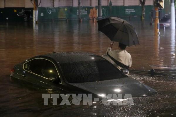 Gần 9.000 phương tiện của Hàn Quốc bị hư hại trong đợt mưa ngập kỷ lục