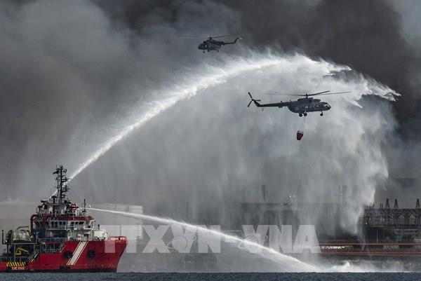 Vụ cháy kho dầu lớn nhất Cuba: Đã dập tắt được đám cháy