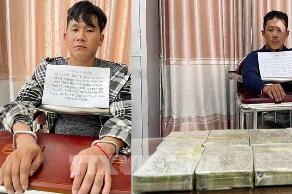 Lai Châu bắt 5 đối tượng, thu giữ 24 bánh heroin