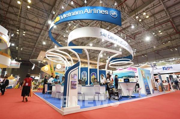 Vietnam Airlines tham gia quảng bá, kích cầu du lịch tại hội chợ ở Tp. Hồ Chí Minh