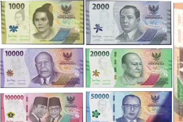 Cận cảnh 7 loại tiền giấy rupiah mới ra mắt của Indonesia