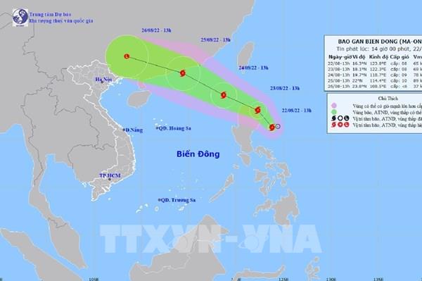 Cập nhật đường đi mới nhất của bão Ma-on 