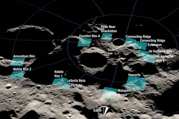 NASA chọn 13 địa điểm cổ xưa nhất để đáp phi thuyền đưa người lên Mặt trăng