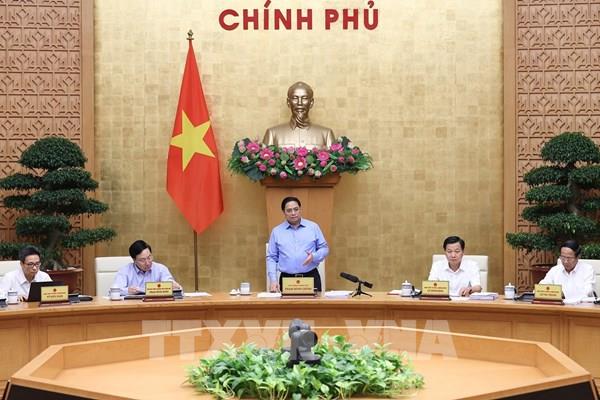 Thủ tướng chủ trì phiên họp Chính phủ chuyên đề xây dựng pháp luật tháng 8