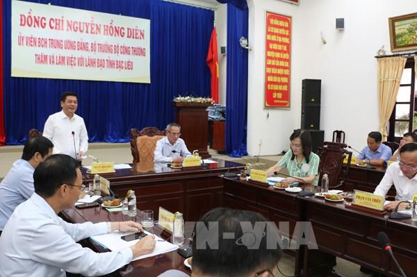 Bộ trưởng Nguyễn Hồng Diên: Năng lượng sạch là xu hướng phát triển cho Bạc Liêu