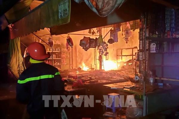 Đồng Tháp: Điều tra nguyên nhân vụ cháy tại Chợ Vĩnh Thạnh