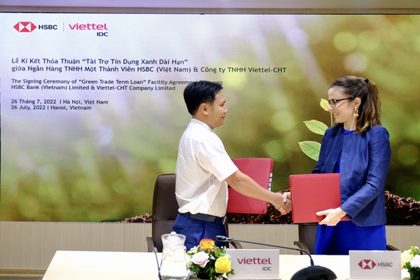 HSBC Việt Nam hợp tác cùng Viettel trong dự án trung tâm dữ liệu bền vững