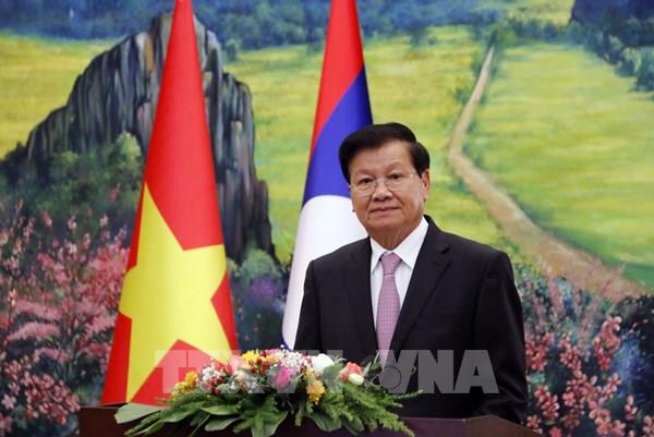 Báo chí Lào đưa trang trọng các phát biểu của lãnh đạo hai nước Việt Nam - Lào