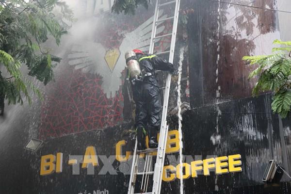 Cháy lớn tại quán Bi-A Club phường Kinh Bắc, thành phố Bắc Ninh