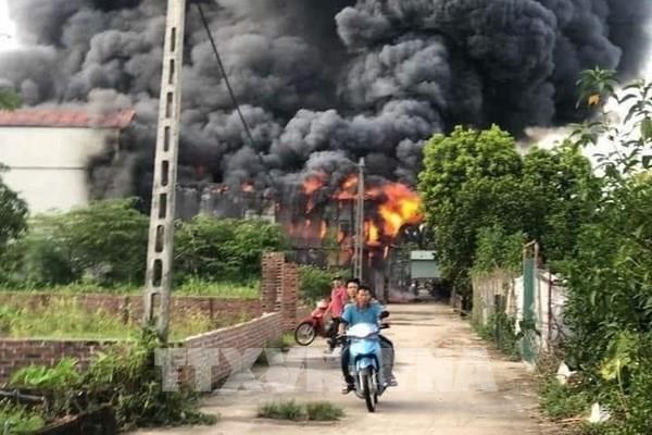 Hà Nội: 3 người đã thiệt mạng trong đám cháy cơ sở chăn ga gối đệm ở Thanh Oai