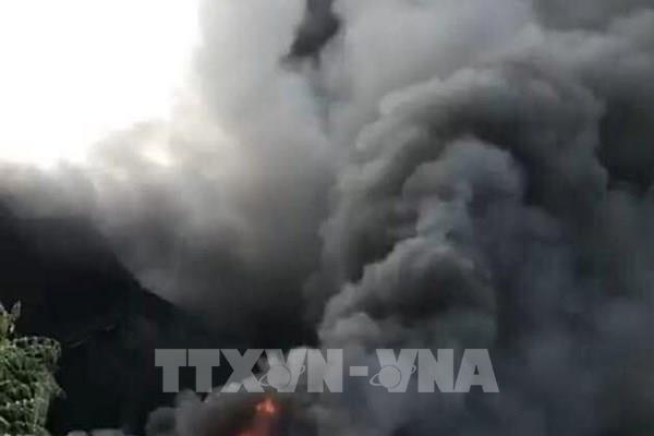 Vụ cháy cơ sở chăn ga gối đệm ở Hà Nội: Thiệt hại khoảng 2,5 tỷ đồng