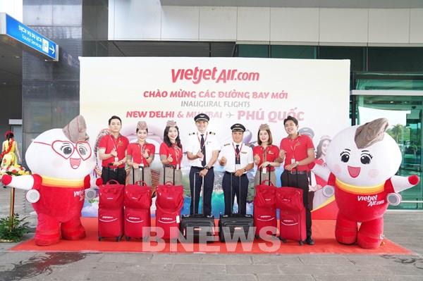 Vietjet khai trương thêm hai đường bay mới kết nối Phú Quốc với Ấn Độ