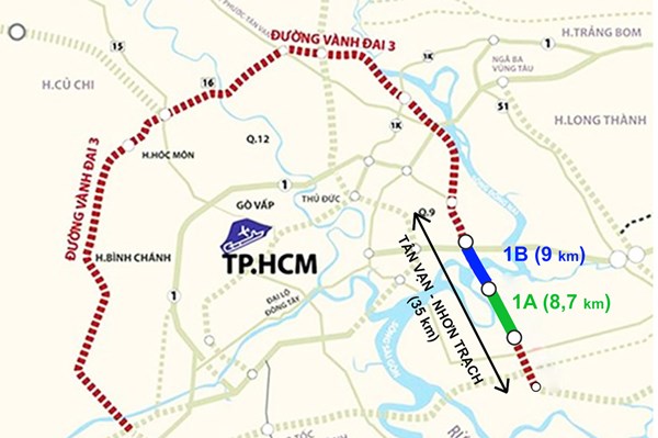 Chuẩn bị khởi công dự án thành phần 1A thuộc Vành đai 3 TP. HCM