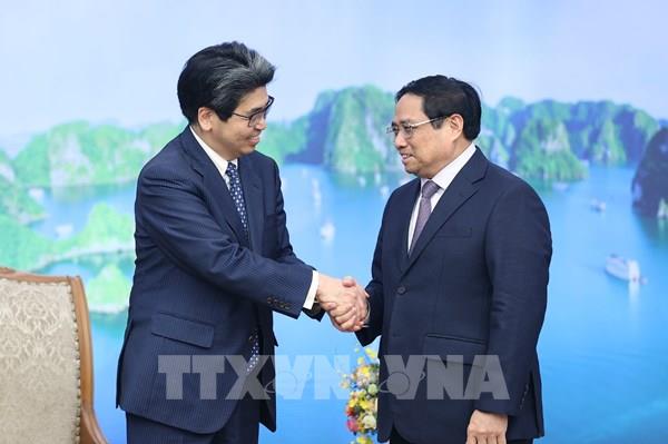 Thủ tướng Phạm Minh Chính tiếp Thống đốc JBIC