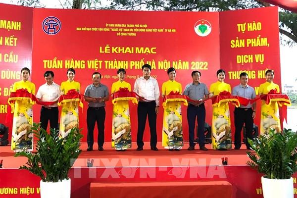 Trên 100 gian hàng tham gia Tuần hàng Việt thành phố Hà Nội năm 2022