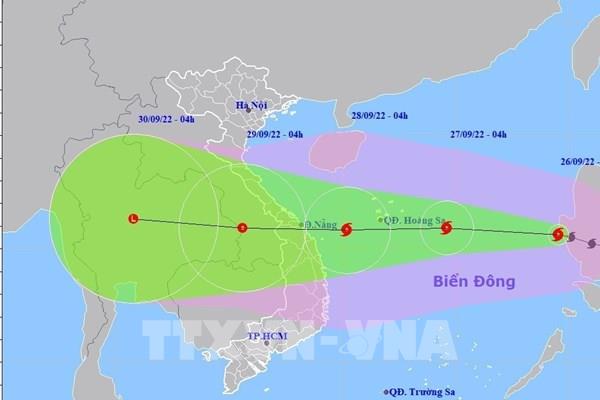 Bão số 4 giật cấp 14, tiến thẳng đất liền miền Trung