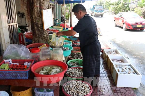 Giá nghêu tại Tiền Giang tăng