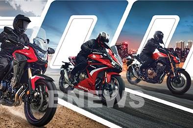 Honda Việt Nam giới thiệu loạt xe phân khối lớn CB500X, CBR500R và CB500F