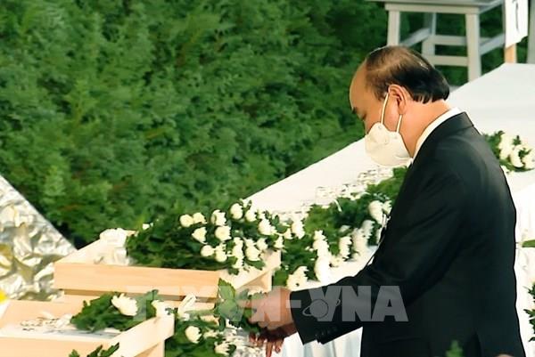 Chủ tịch nước Nguyễn Xuân Phúc dự Lễ Quốc tang cố Thủ tướng Nhật Bản Abe Shinzo